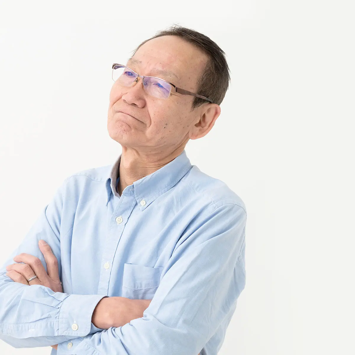 入れ歯を使用中